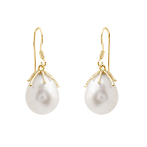 Pendientes de Plata de Ley S925 con Perlas de Agua Dulce, Corte Ovalado Clásico, Engaste de Garra, Joyería Fina para Uso Diario de Mujer - Product Image 5