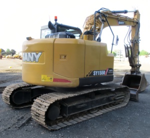 Alta operación bastante usado 2021 SANY SY155U Excavadora hidráulica sobre orugas motor Mitsubishi 15,5 toneladas listo para enviar a todo el mundo - Product Image 5
