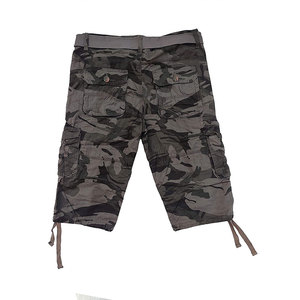 Pantalones Cortos Bermuda Grises para Hombre, Cintura Media, Cierre Elástico, Estilo Casual con Bolsillos, Secado Rápido, Tela Oxford 100% Poliéster - Product Image 4