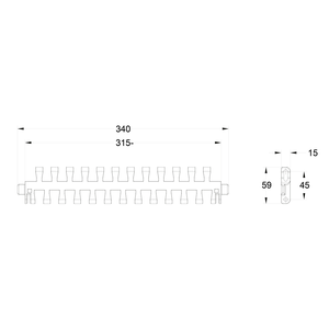 สายพานลำเลียงแบบโค้งกว้าง MODU MT2 CP 5 ทำจากโพลีออกซีเมทิลีน (POM) ทนทานต่อสารเคมี สายพานลำเลียงใหม่สำหรับโรงงานผลิต - Product Image 2