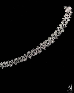 14K Gold Plated Silver Moissanite Beaded <b>Necklace</b> with Freshwater Pearl Men's <b>Statement</b> Bangle for Anniversary Gift - Product Image 1