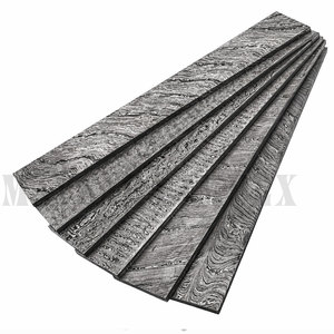 Barras y lingotes de acero de Damasco forjado de alta calidad para la fabricación de cuchillos, lingotes de acero personalizados para cuchillos de caza. - Product Image 1