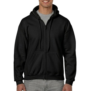 Sudadera con capucha para hombre con cremallera completa, mezcla de algodón, suave, transpirable, cómoda, para gimnasio, ropa urbana, proveedor mayorista de moda - Product Image 1