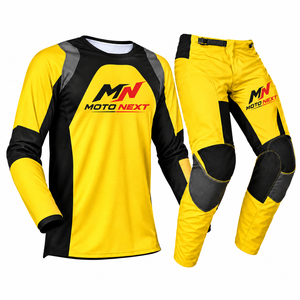 Ensemble de motocross personnalisé avec logo imprimé par transfert thermique, grande taille, ignifuge, respirant, anti-UV, manches longues, en vente - Product Image 5