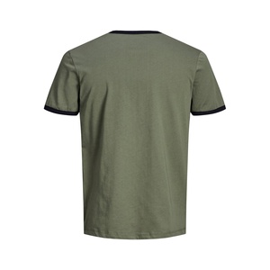 เสื้อยืดผู้ชายทรงเข้ารูปลำลอง น้ำหนัก 150 กรัม ลายเสือปัก 100% ผ้าฝ้าย ป้องกันขนร่วง โลโก้ด้านหน้า - Product Image 2