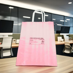 Sacs refermables antistatiques ESD en LDPE rose pour l'emballage d'accessoires électroniques avec impression en gravure professionnelle - Product Image 1