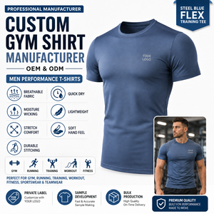 Camiseta Deportiva Personalizada al por Mayor con Tela de Malla Transpirable - Ideal para Entrenamientos de Crossfit, Levantamiento de Pesas y Running para Hombres - Product Image 4