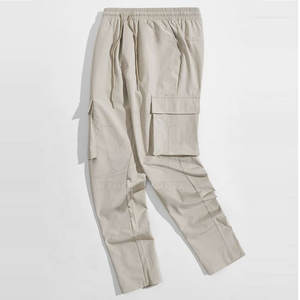 Pantalones Cargo para Hombre, Ligeros, con Cordón Ajustable, Cómodos, Transpirables, Lavados, en Oferta Online - Product Image 1