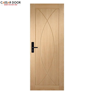 Porte en contreplaqué massif en polymère minimaliste moderne, ouverture par poussée et traction, résistance à l'humidité, porte pré-montée pour appartement intérieur, hôtel - Product Image 3