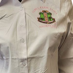 <b>White</b> Button Down Collar Shirt Women <b>Long</b> Sleeve Casual <b>Top</b> Embroidered Design Fashion Apparel Office Wear Elegant Daily - Product Image 6