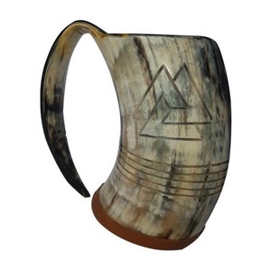 Most Selling Luxury Horn <b>Mug</b> with Polished Finish Stylish Drinking <b>Mug</b> for Beer or Wine Use Available for Worldwide Supply - Product Image 3