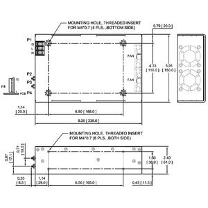 Ventilateur interne médical UL60601-1 haute puissance 1100W 36V à vitesse variable, avec signaux standard PS Off et DC OK - Product Image 2