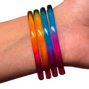 ชุด kashmiri chudiyan แก้วผ้าแบบกำหนดเองสไตล์หรูหรากำไลข้อมือเทศกาลอีดและปาร์ตี้สำหรับเด็กผู้หญิง - Product Image 1