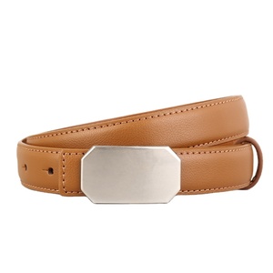 Ceinture en cuir véritable à boucle, personnalisée en usine, unisexe, décontractée, respirante, minimaliste, polyvalente, élégante et imperméable - Product Image 2