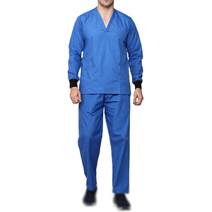 Conjunto de Uniformes Médicos Elásticos - Uniformes Quirúrgicos para Enfermeras con 8 Bolsillos, Envío Rápido, Pedidos al por Mayor - Product Image 1