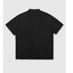 Custom Gothic <b>Skull</b> Print Oversized Polo Shirt Men Short Sleeve Casual Streetwear Summer Unisex OEM Wholesale <b>Top</b> - Product Image 2