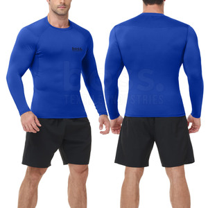 Vêtements de sport flexibles avec tissu anti-transpiration, t-shirt de compression pour la course à pied et la pratique quotidienne de la remise en forme - Product Image 2
