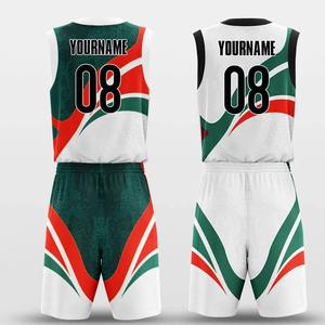 Ensemble d'uniformes de basketball personnalisés par sublimation, OEM, respirant, à séchage rapide, maillot d'équipe en mesh avec impression de logo - Product Image 5