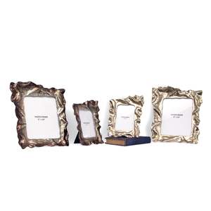 Luxurious Silver Plated Metal Photo <b>Frame</b> with Twist Design Digital <b>Printing</b> Lightweight Square Shape-Wedding Gift - Product Image 5
