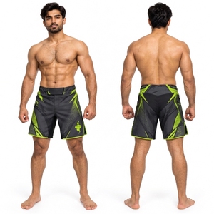 Quick Dry Training Men MMA <b>Shorts</b> Lightweight Stretch Fabric Durable Stitching For Grappling <b>Kickboxing</b> And Sports Practice - Product Image 6