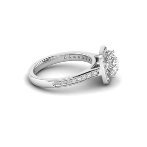 Anillo de diamante cultivado en laboratorio con tachuelas de oro blanco de 1.726 quilates VS2 Clarity E Color IGI certificado Unisex para regalo de compromiso para fiestas - Product Image 3