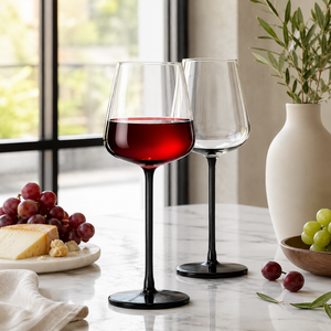 Copas de Vino de Borosilicato Hechas a Mano de 320 ml, con Base de Tallo de Color, Libres de Plomo, para Vino Tinto y Blanco, Reutilizables, al por Mayor - Product Image 6