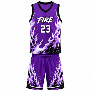 Conjunto de Uniforme de Baloncesto de Alto Rendimiento, Camisetas de Baloncesto Personalizadas con Logotipo del Equipo, Nombre y Número Impresos - Product Image 1