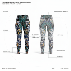 Leggings de yoga respirants à design 3D personnalisé, extensibles pour l'exercice, le fitness, la course et la gym, avec contrôle du ventre, en polyester - Product Image 2