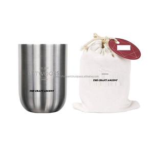 โหลเทียนเปล่าทำจากสเตนเลสขัดเงาทำจากโลหะหรูหราภาชนะใส่เทียนหอมสำหรับตกแต่งบ้านทำจากขี้ผึ้งถั่วเหลืองสำเร็จรูป - Product Image 1