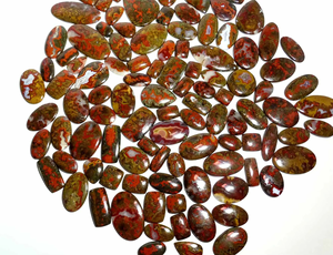 Meilleures ventes : Pierre précieuse naturelle cabochon en vrac, Agate de Maroc, pour la fabrication de bijoux faits main, produit en gros personnalisable - Product Image 1
