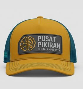 Casquette Trucker en Maille Jaune et Bleue, Réglable, Unisexe, 6 Panneaux, Style Décontracté, Logo en Caoutchouc en Relief sur le Panneau Avant, Idéale pour l'Extérieur - Product Image 1