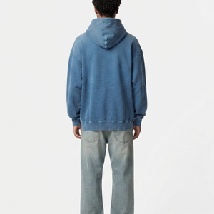 ผู้ผลิต OEM เสื้อฮู้ดดี้ทรงหลวมแบบซิป ยูนิเซ็กซ์ สไตล์วินเทจ ผ้าหนา คุณภาพสูง สำหรับผู้ชาย - Product Image 5