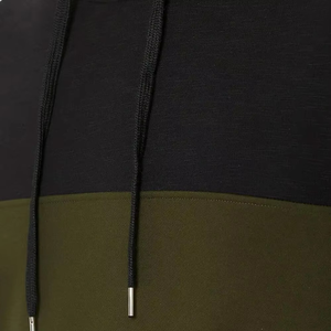 Sudadera con Capucha para Hombre, Diseño Color Block, Informal, de Felpa, Tejida, Cortavientos, Estilo Hip Hop, 220g, Poliéster/Algodón, para Otoño - Product Image 5