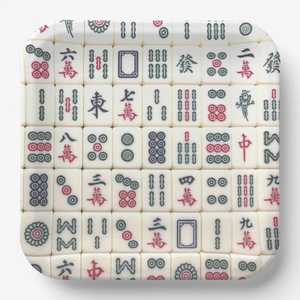 Tuiles de Mahjong Personnalisées en Résine Traditionnelle, Ensemble Artisanal Artistique de Collection, Pièces à Motifs Verts et Blancs NOUSHAD - Product Image 4