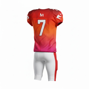 Maillot de football américain personnalisé en gros, respirant, séchage rapide, pour équipe, avec broderie en sergé résistant - Product Image 3