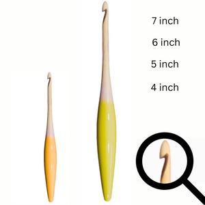 Your Brand 6mm <b>Crochet</b> <b>Hooks</b> 6 Inch 15cm Long US J Needlework Product - Product Image 4
