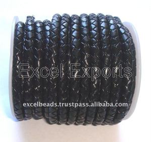 Kit de bricolage de haute qualité pour la fabrication de bijoux en cuir véritable cordon tressé motif Bolo résultats de produits fabriqués à la main - Product Image 1