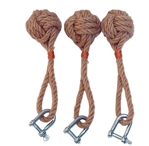 Manille en laiton-4.5 "de long-Porte-clés en corde de marin fait à la main-Cadeau de bijoux nautiques - Product Image 1