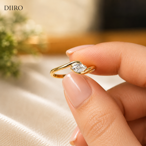 Anillo de compromiso de lujo con diamante solitario en forma de marquesa para mujer, chapado en oro amarillo, con moissanita ovalada. - Product Image 6