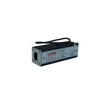 Protector de Sobretensión para Red LAN, RJ45 Cat5, Protección Contra Rayos, Protector de Línea de Datos PoE, Dispositivo de Seguridad en Línea Ethernet de 24V, 100Mbps