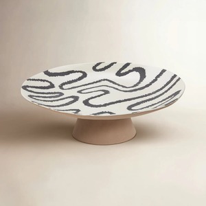 Round <b>Glass</b> <b>Cake</b> <b>Stand</b> with Marble Base Reusable Cover for Cookies and Desserts - Product Image 6