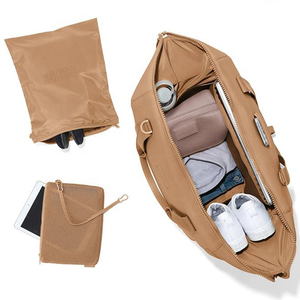 Custom Leather Duffle Bag with Printed Logo High Quality Luxury Travel Large Capacity Genuine Leather Duffle Bags for <b>Men</b> - Product Image 6