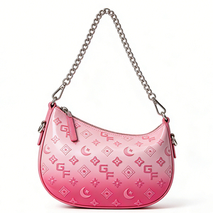 Designer Inspired Women Shoulder Bag Fashion PU Leather Crescent Purse Chain <b>Handbag</b> for Shopping, Dating Travel and Daily Carry - Product Image 4