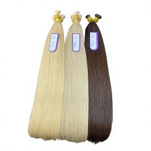 Vietnamese Remy Bulk Hair 100g Very Smooth Full End Straight <b>Brown</b> & Blond - Product Image 1