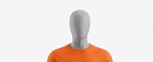 Men's Orange Moisture Wicking Soccer Jersey Crew Neck Short Sleeve Solid Color Polyester Athletic Fit All Seasons - Product Image 4