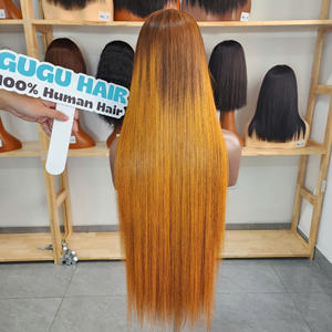 Peluca frontal de encaje HD de cabello virgen vietnamita liso 12A, densidad 200, cutícula alineada, barata, de proveedores de pelucas de cabello humano. - Product Image 5