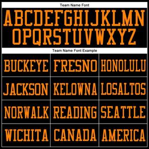 Camiseta de Fútbol Personalizada Negra con Detalles Naranja, Transpirable, de Secado Rápido y Ligera para Equipos Deportivos - Product Image 5