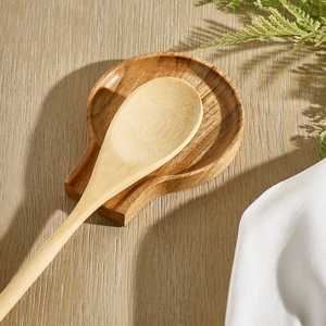 Support à cuillère rustique en bois massif fait main, support de cuillère de cuisine écologique, compatible lave-vaisselle, repose-ustensiles décoratif pour la maison - Product Image 6