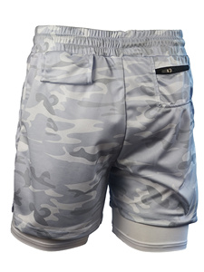 Wholesale Price Men's Woolen Running Windbreaker Shorts Comfortable <b>Mid</b> Waist Lightweight Drawstring Closure Digital Printed - Product Image 3