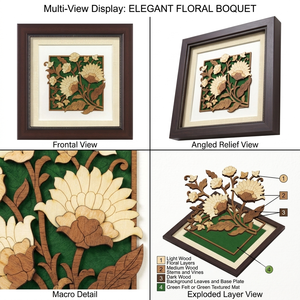 Arte Mural Moderno de Madera Natural de Primera Calidad - Product Image 3
